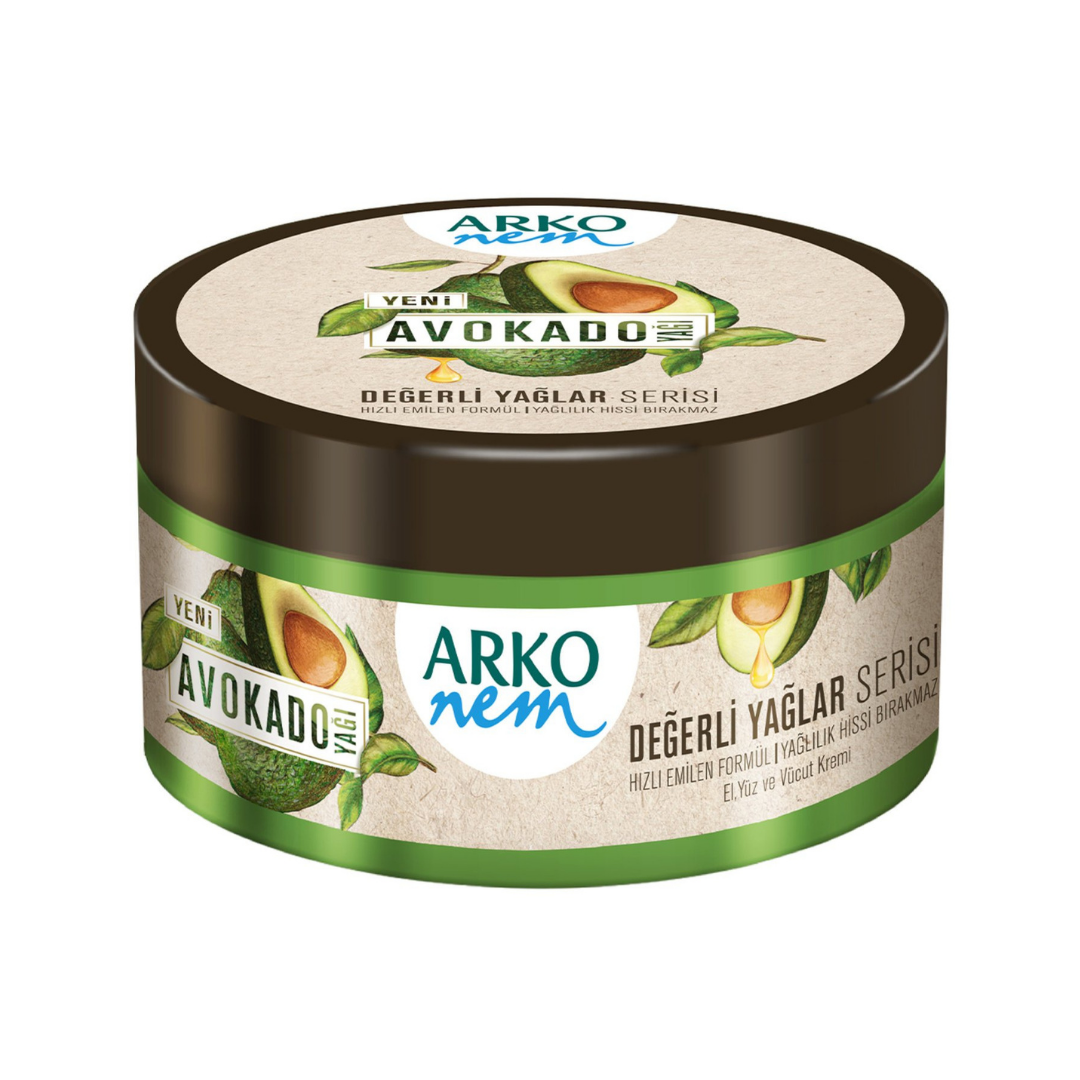ARKO Nem Krem Değerli Yağlar 250 ml Avokado 2'Li paket