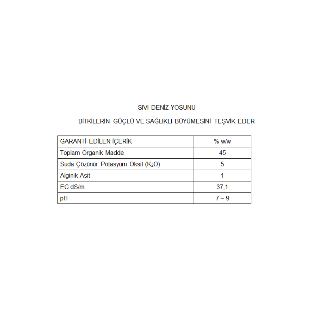 ARELCHEM ASCOMIN (SIVI DENİZ YOSUNU - FOTOSENTEZ VE BİTKİ GELİŞİM DÜZENLEYİCİSİ) 1 LT'LİK AMBALAJDA