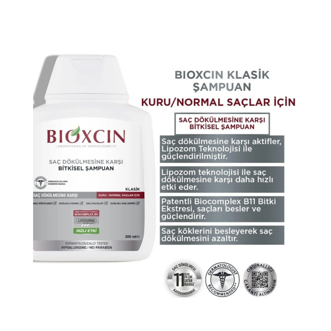 Bioxcin Şampuan 3 Al 2 Öde Kuru Cilt 300ml