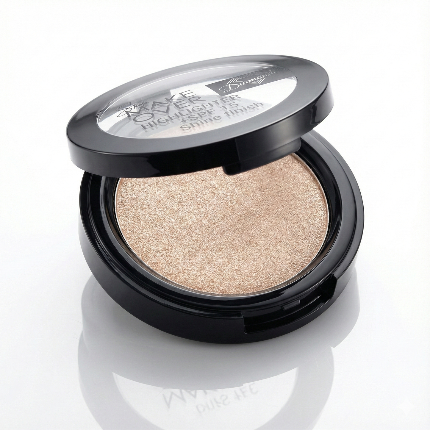 Make Over Diamond Highlighter - SPF 15 Korumalı Elmas Işıltısı (Şampanya Altın) - Shine Finish