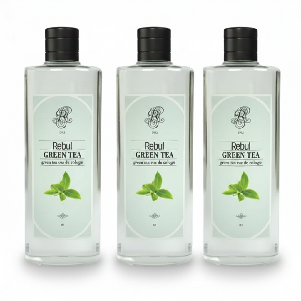 Rebul Green Tea Kolonya Seti 3’lü – Ferahlatıcı Yeşil Çay Esintisi