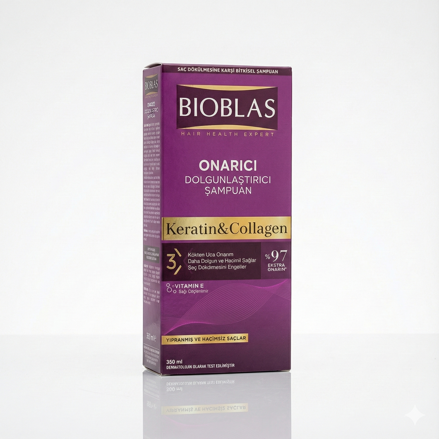 Bioblas Keratin & Collagen Şampuan - 2'li Fırsat Paketi (2 x 360 ml) | Onarıcı & Dolgunlaştırıcı