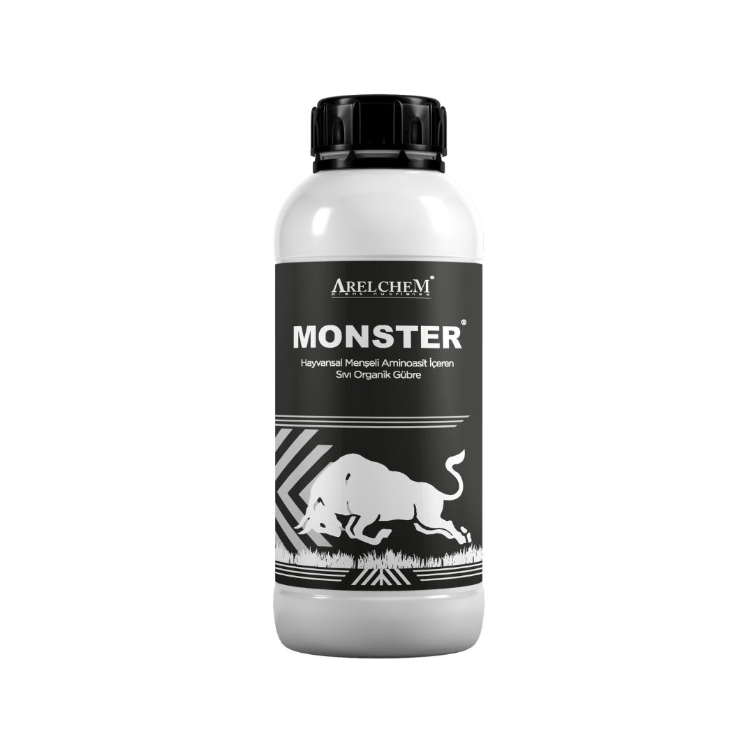 ARELCHEM MONSTER (HAYVANSAL MENŞELİ AMİNOASİT İÇEREN SIVI ORGANİK GÜBRE) 1 LT'LİK AMBALAJ