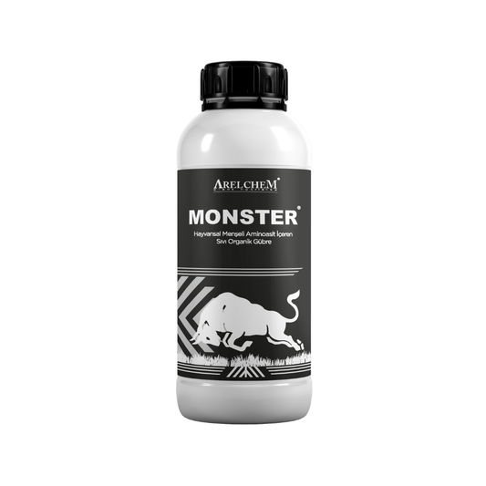 ARELCHEM MONSTER (HAYVANSAL MENŞELİ AMİNOASİT İÇEREN SIVI ORGANİK GÜBRE) 1 LT'LİK AMBALAJ
