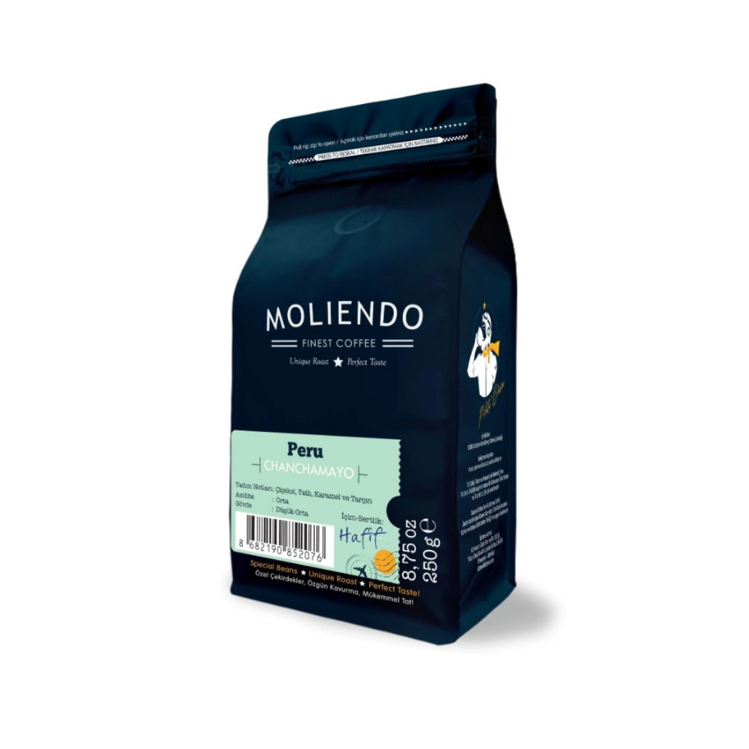 Moliendo Peru Chanchamayo Yöresel Kahve 250 gr. (Öğütülmüş Filtre Kahve)