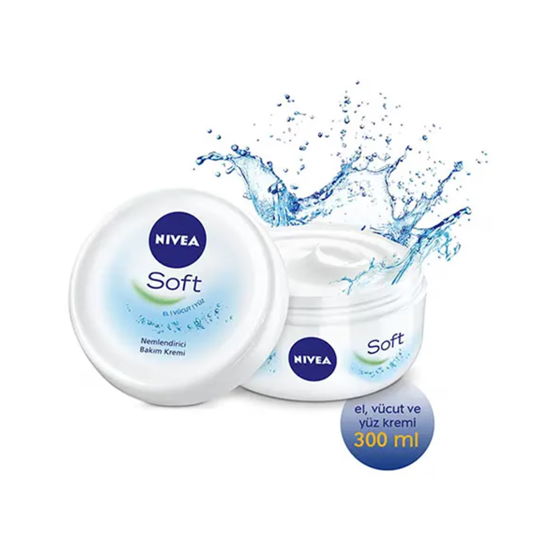 NIVEA Soft Nemlendirici Bakım Kremi 300ml 2'li
