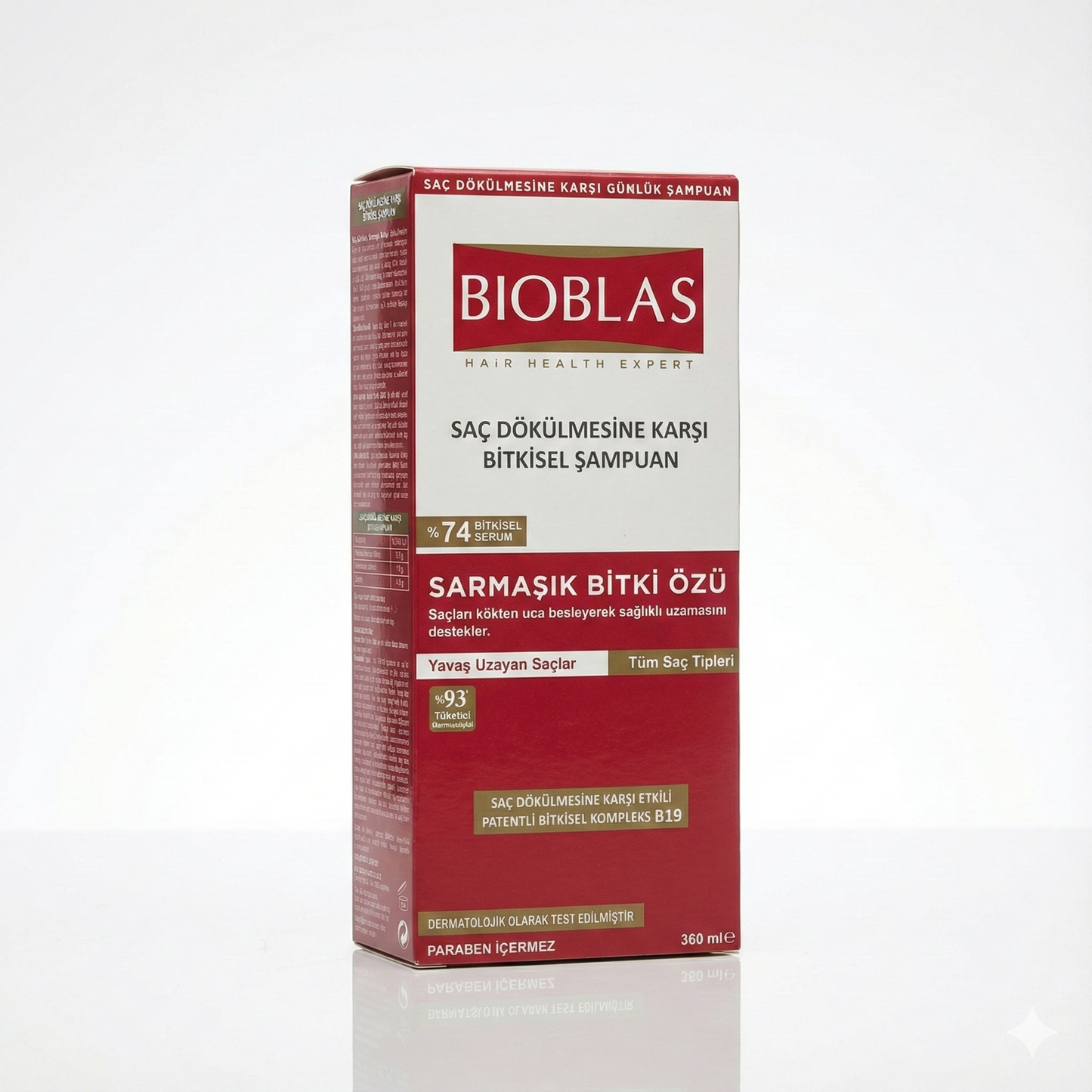 Bioblas Sarmaşık Özlü Şampuan - Sağlıklı Uzama Etkili | 3'lü Avantaj Paketi (3 x 360 ml)