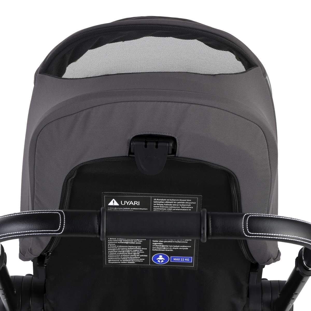 Kraft Focus Travel Sistem Bebek Arabası Gri