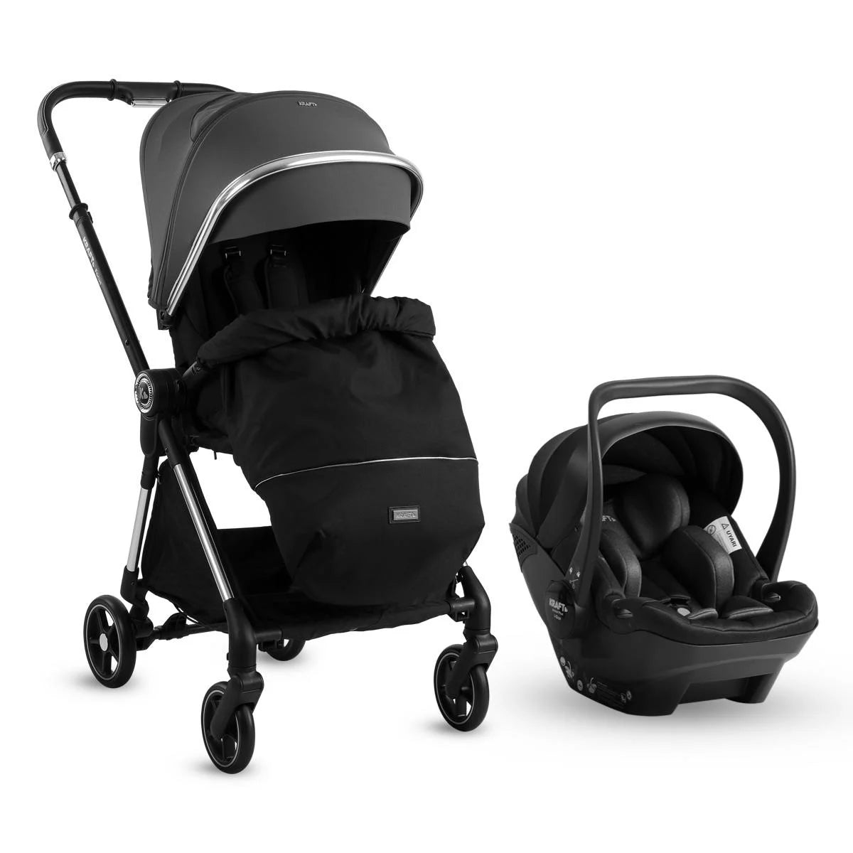 Kraft Focus Travel Sistem Bebek Arabası Gri