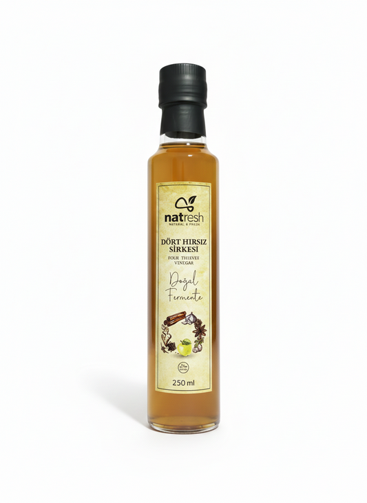 Natresh Dört Hırsız Sirkesi – Doğal Fermente Bitkisel Sirke