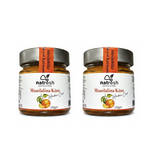 Natresh Mandalina Curd 250 g x 2 (İngiliz Usulü Mandalina Reçeli – 2’li Set)