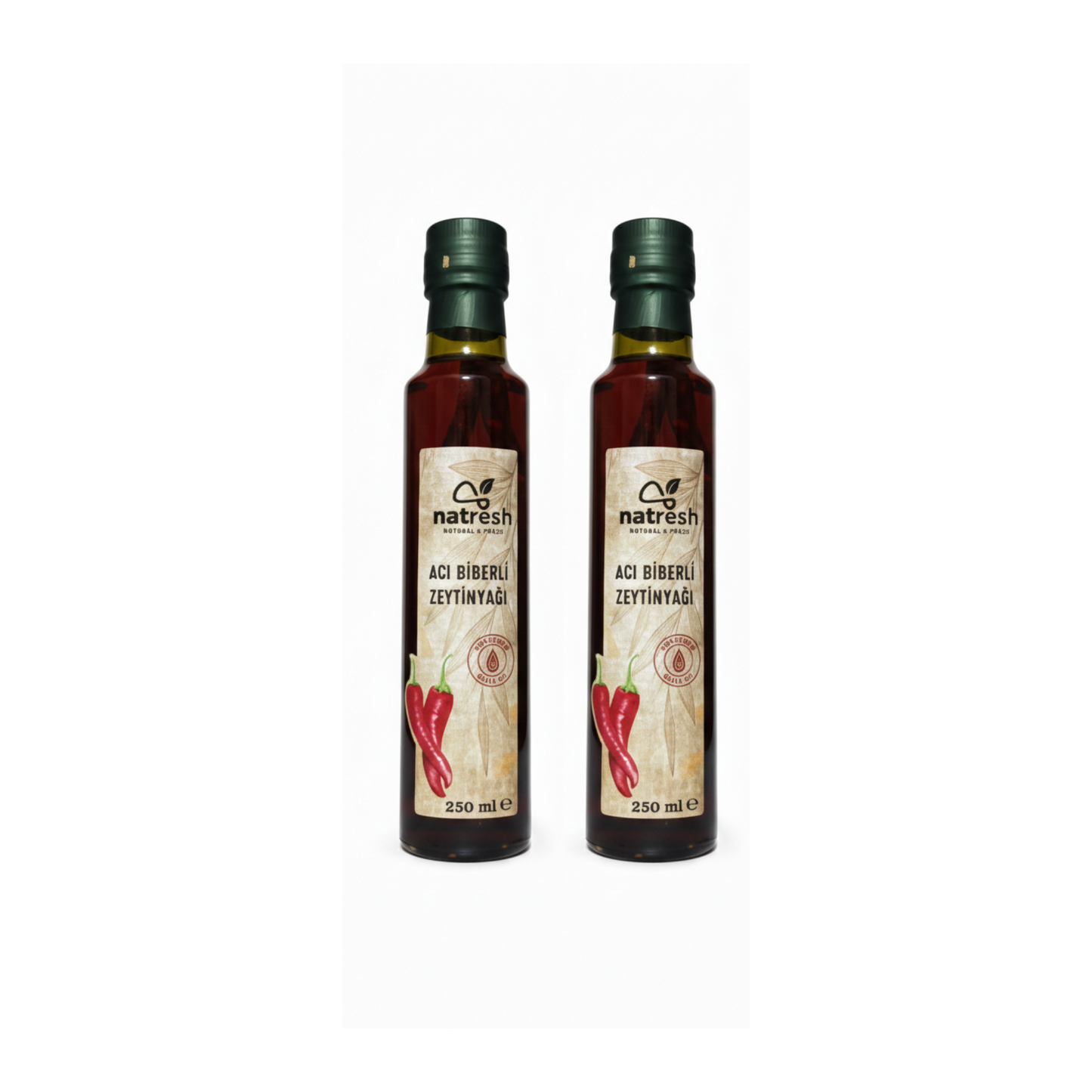 Natresh Acı Biberli Zeytinyağı 2’li Set 250 ml x 2