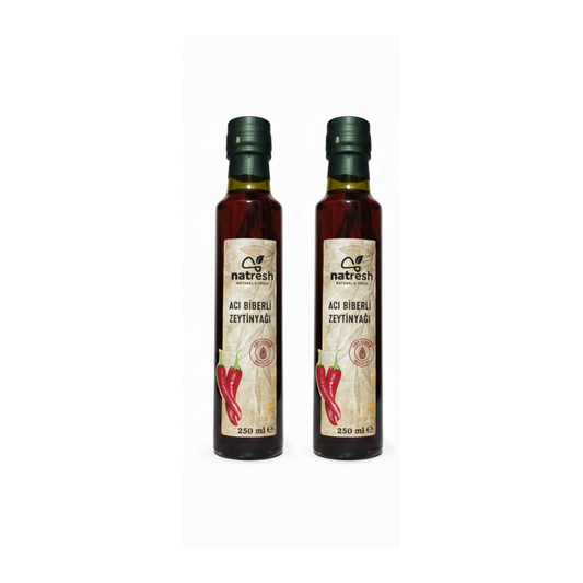 Natresh Acı Biberli Zeytinyağı 2’li Set 250 ml x 2
