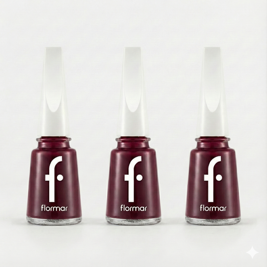 Flormar Klasik Oje 3'lü Avantaj Paketi - Derin Bordo (Şarap Kızılı)