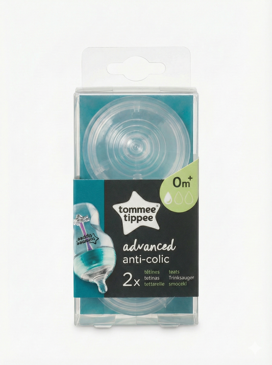 Tommee Tippee Advanced Anti-Colic Biberon Emziği 0 Ay+ Yavaş Akış 2’li