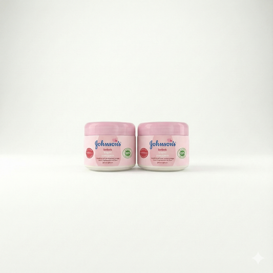 Johnson's Bebek Kremi – 100% Doğal Özlü Nemlendirici (2'li Paket)