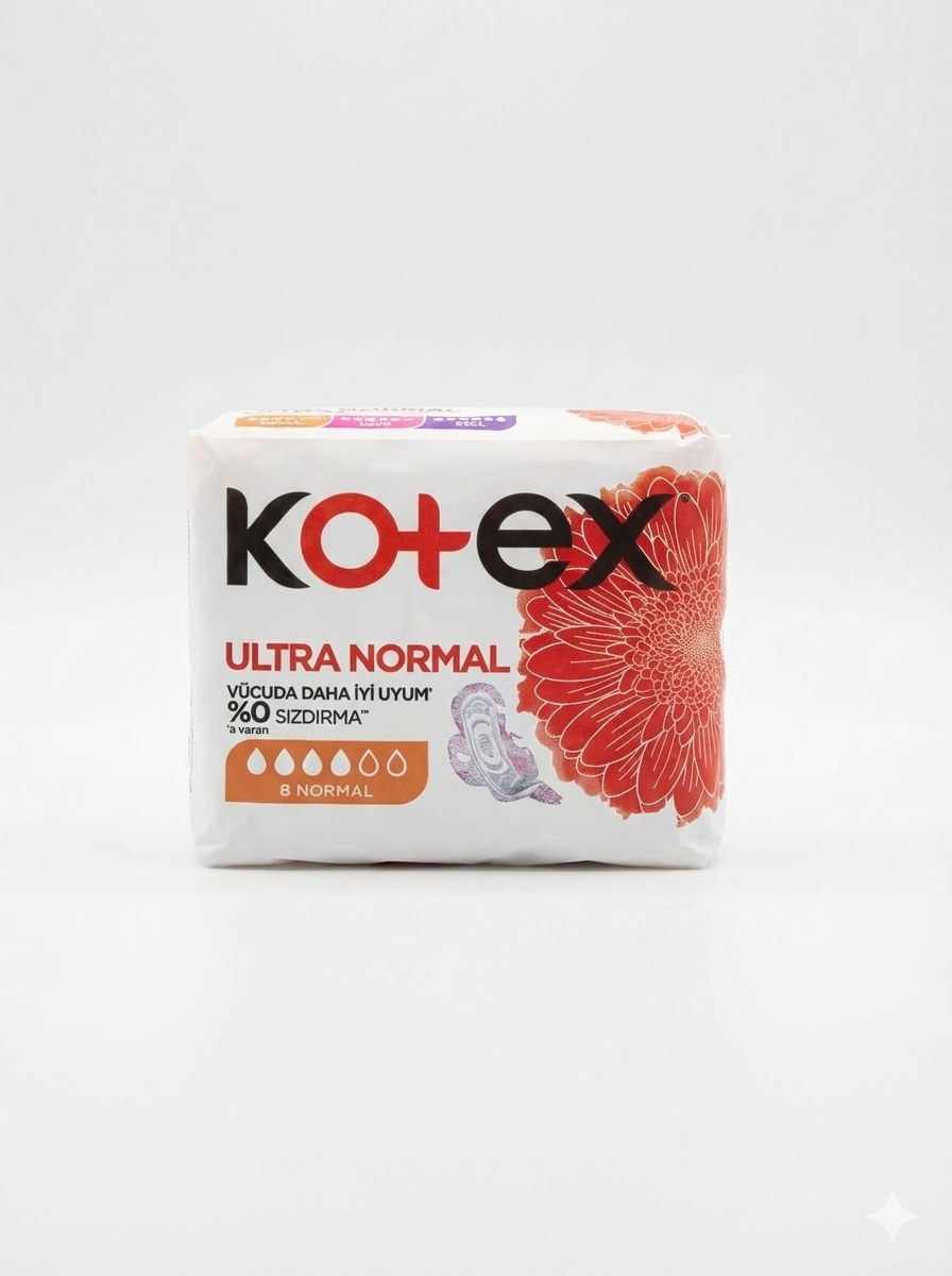 Kotex Ultra Normal Hijyenik Ped 6'lı Avantaj Paketi - Toplam 48 Adet - %0 Sızdırma'ya Varan Koruma
