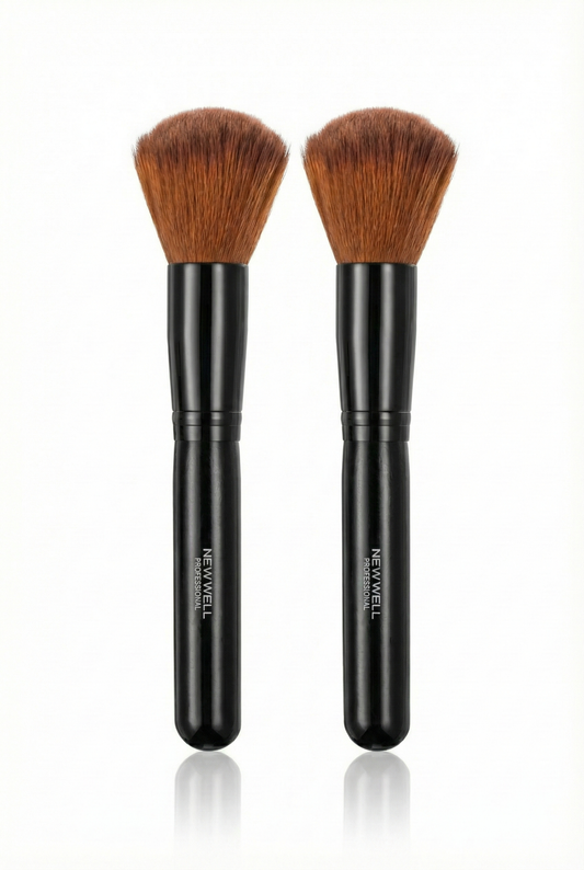 New Well Professional Geniş Pudra ve Allık Fırçası - İkili Avantaj Seti (2 Adet)