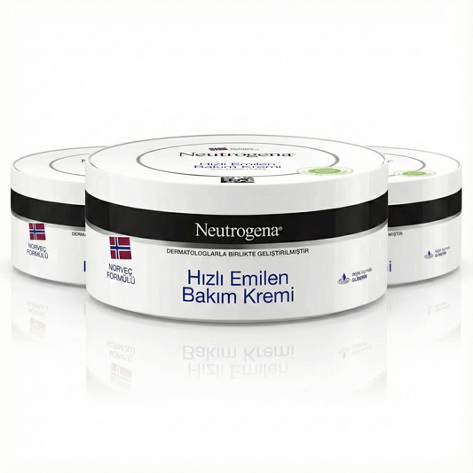 Neutrogena Norveç Formülü Hızlı Emilen Bakım Kremi - Yağlı His Bırakmaz - 3'lü Avantaj Paketi