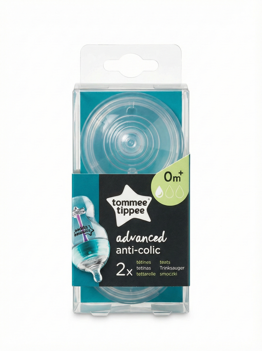 Tommee Tippee Advanced Anti-Colic Biberon Emziği 0 Ay+ Yavaş Akış 2’li