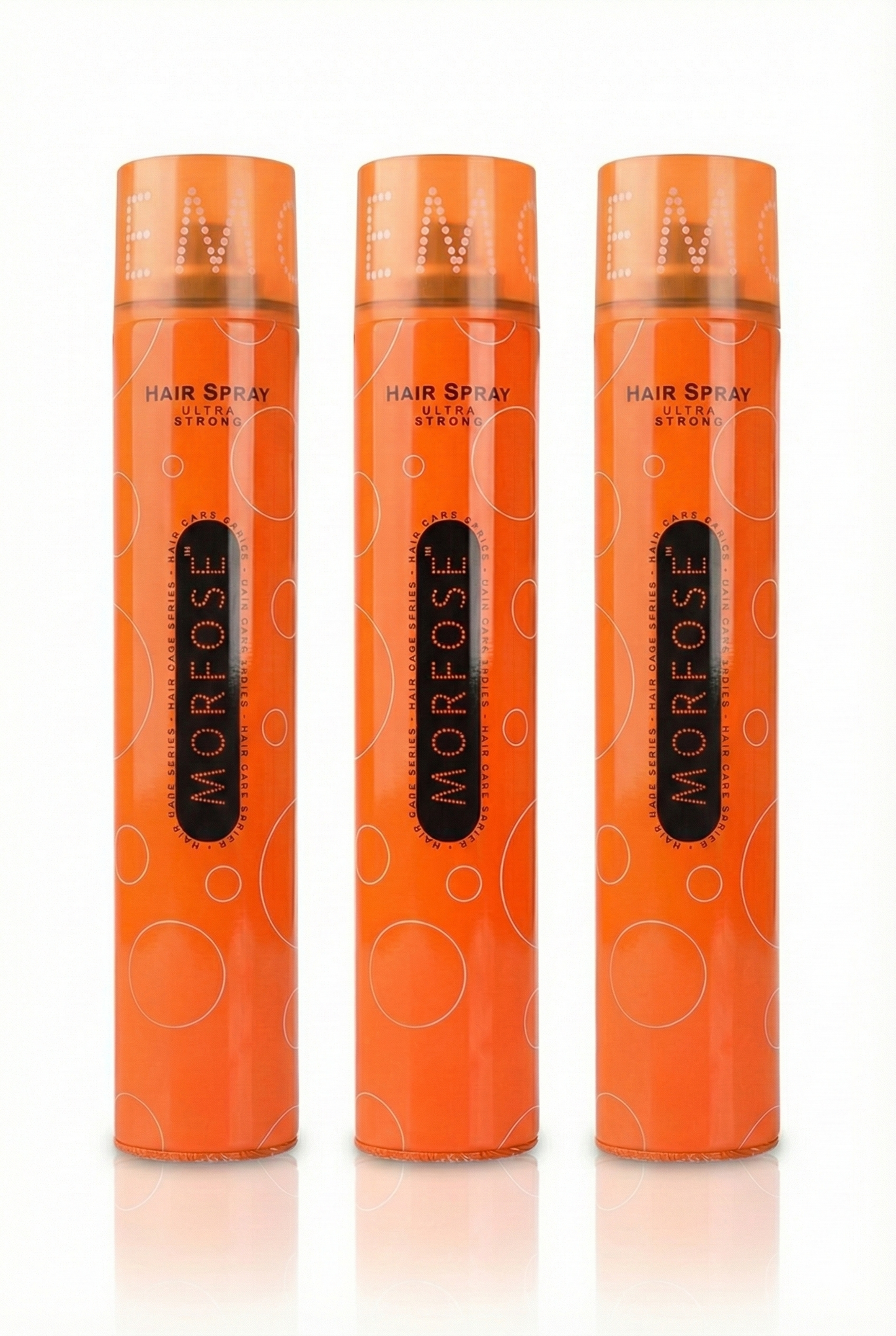 Morfose Ultra Strong Saç Spreyi (Turuncu) - Ekstra Güçlü Tutuş - 3'lü Avantaj Paketi