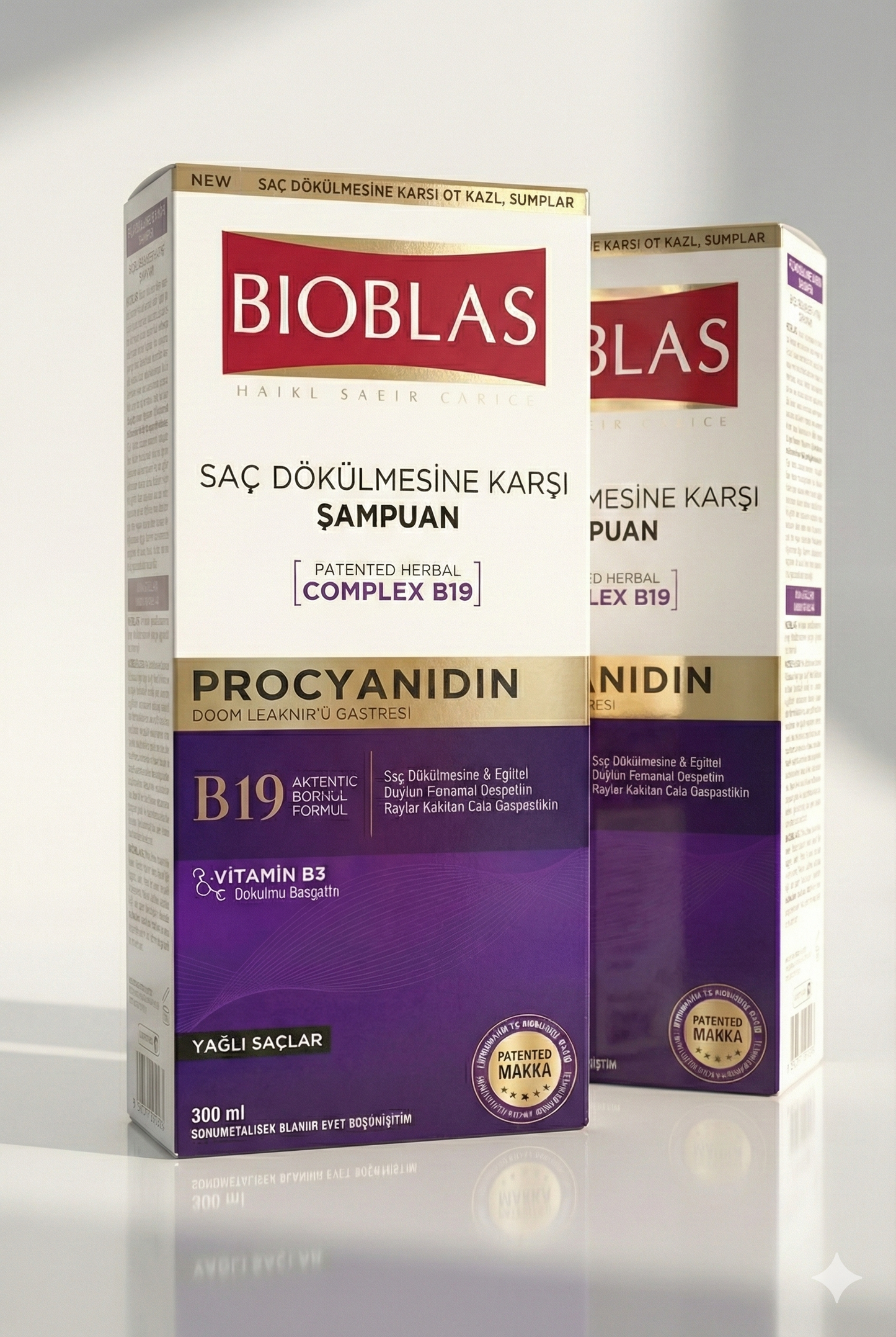 Bioblas Procyanidin Şampuan - Yağlı Saçlar İçin | 2'li Fırsat Paketi (2 x 360 ml) | Sebum Dengeleyici