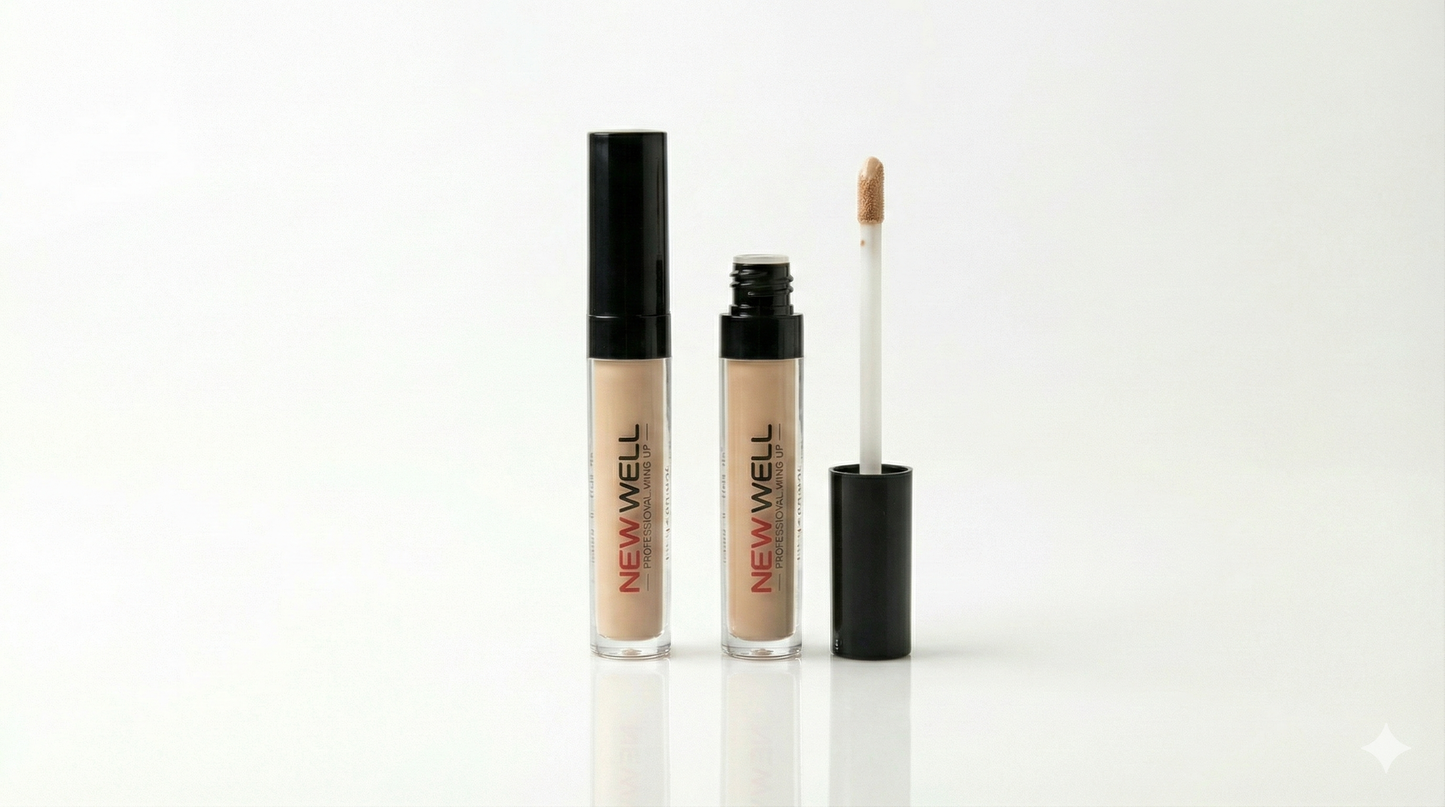 New Well Likit Kapatıcı No:02 (Doğal Ton) - 2'li Ekonomik Set - Kusursuz ve Doğal Kapatıcılık