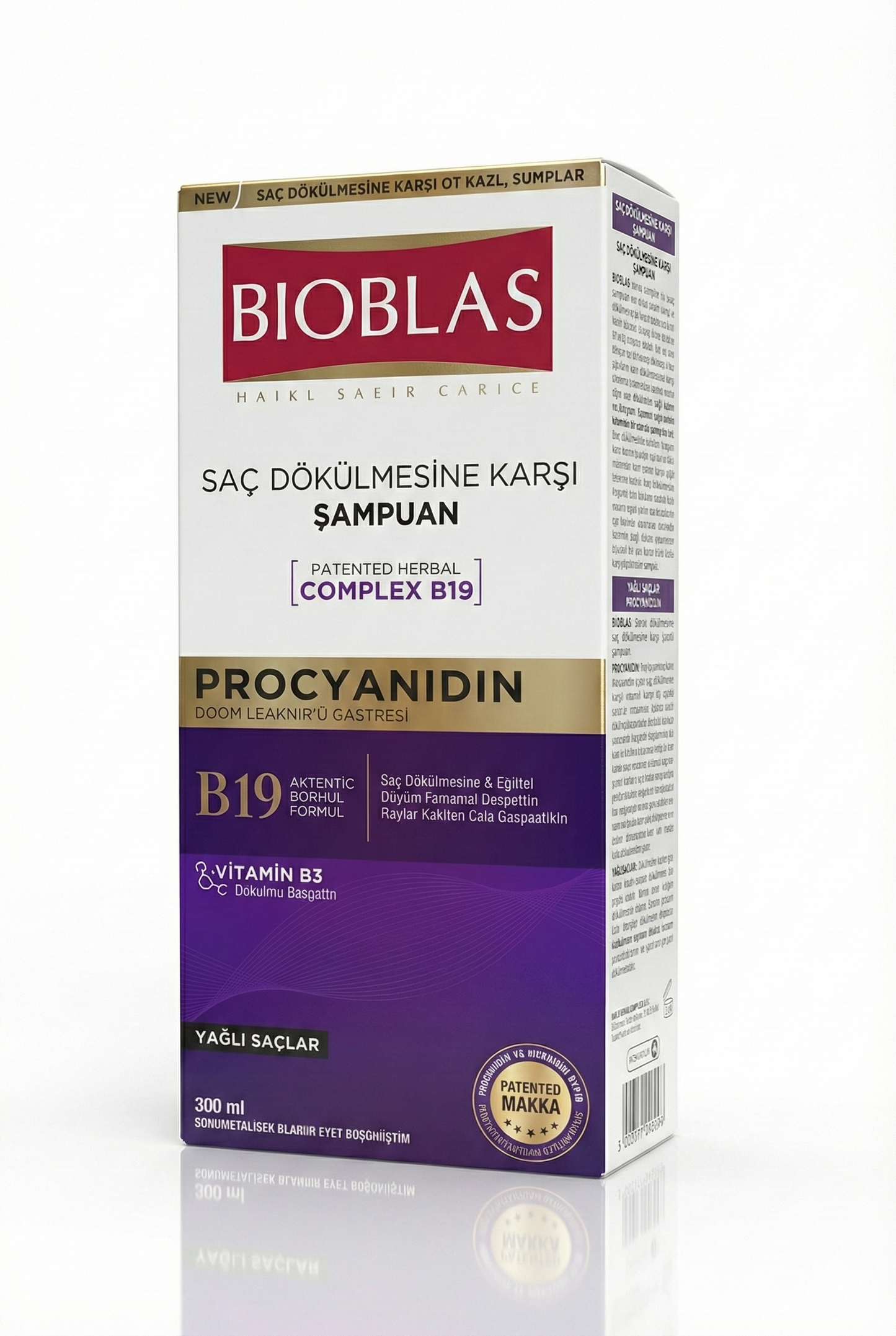 Bioblas Procyanidin Şampuan - Yağlı Saçlar İçin | 2'li Fırsat Paketi (2 x 360 ml) | Sebum Dengeleyici