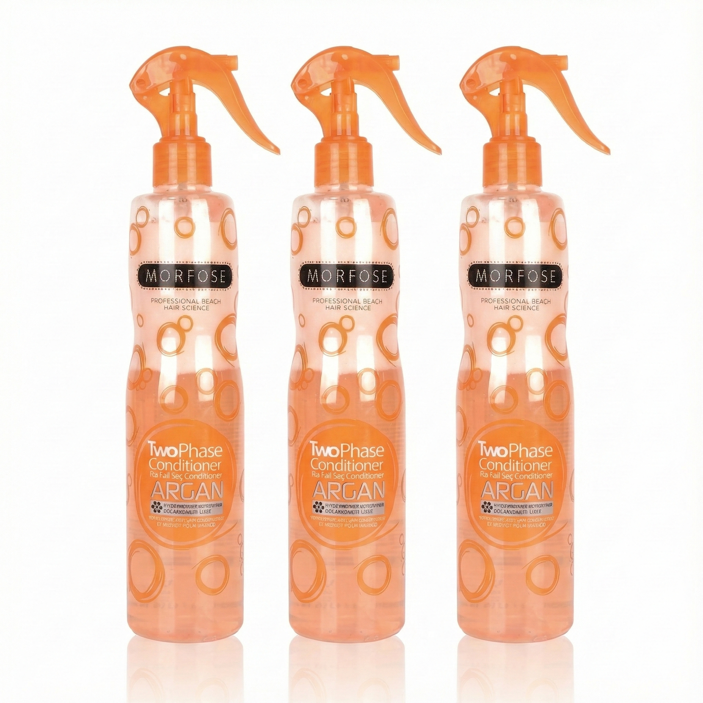 Morfose Two Phase Argan Çift Fazlı Saç Kondisyoneri - Onarıcı ve Parlatıcı Bakım - 3'lü Avantaj Paketi