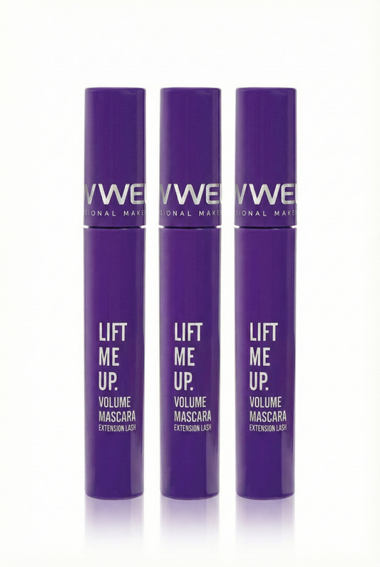 New Well Lift Me Up Volume Mascara - Hacim ve Uzatma Etkili Maskara - 3'lü Avantaj Paketi