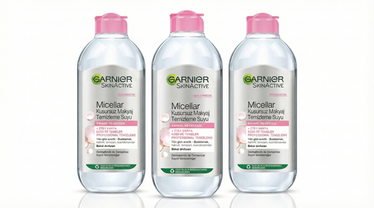 Garnier Micellar Kusursuz Makyaj Temizleme Suyu - Hassas Ciltler İçin - 3'lü Avantaj Paketi