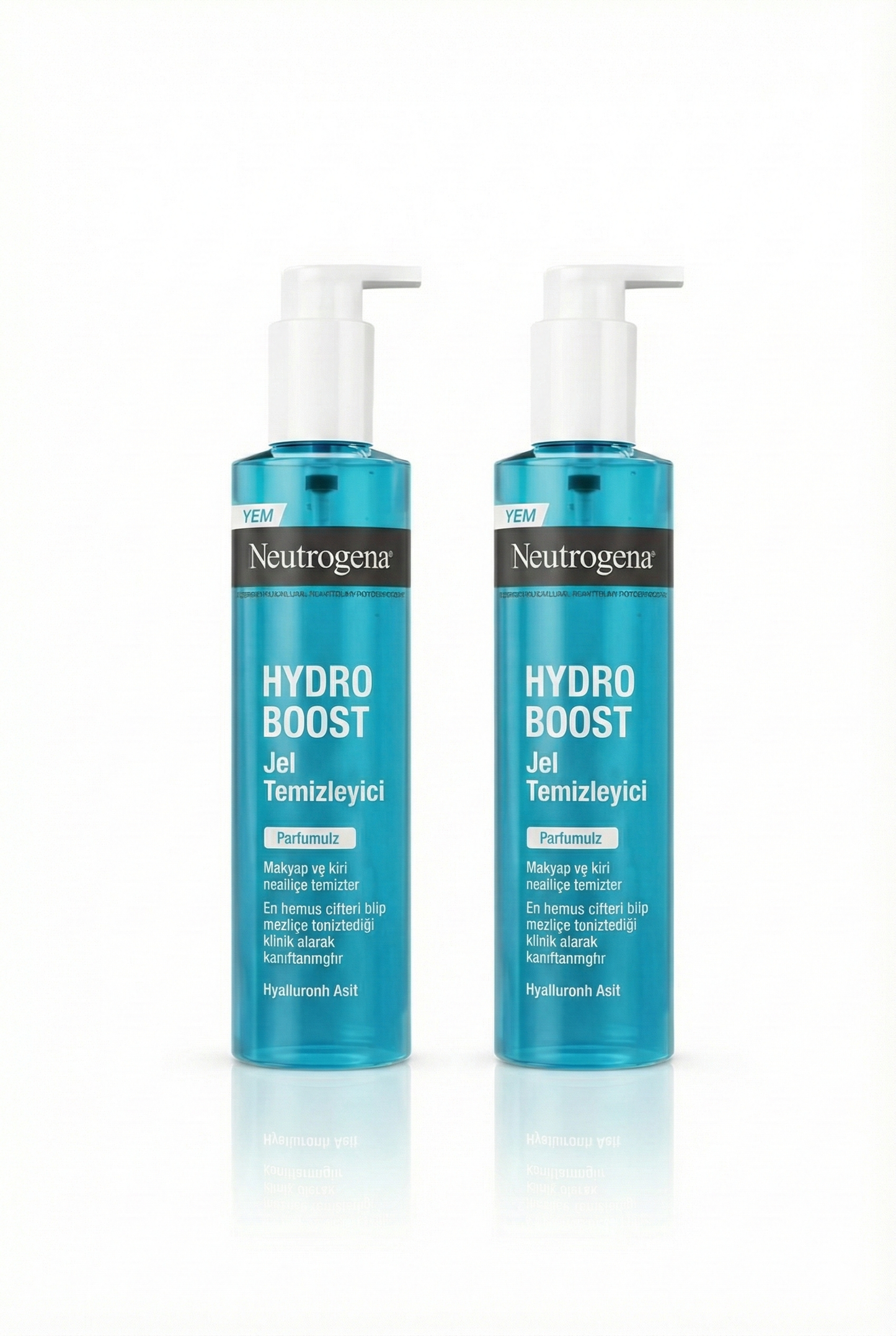 Neutrogena Hydro Boost Jel Temizleyici - Hyaluronik Asit ile Nemi Hapseden Temizlik - 2'li Avantaj Paketi