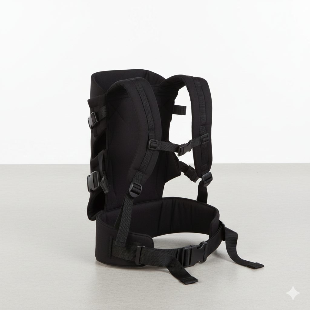 Kraft Nest Ergonomik Kanguru - Siyah (M Oturma Pozisyonu & Bel Destekli)