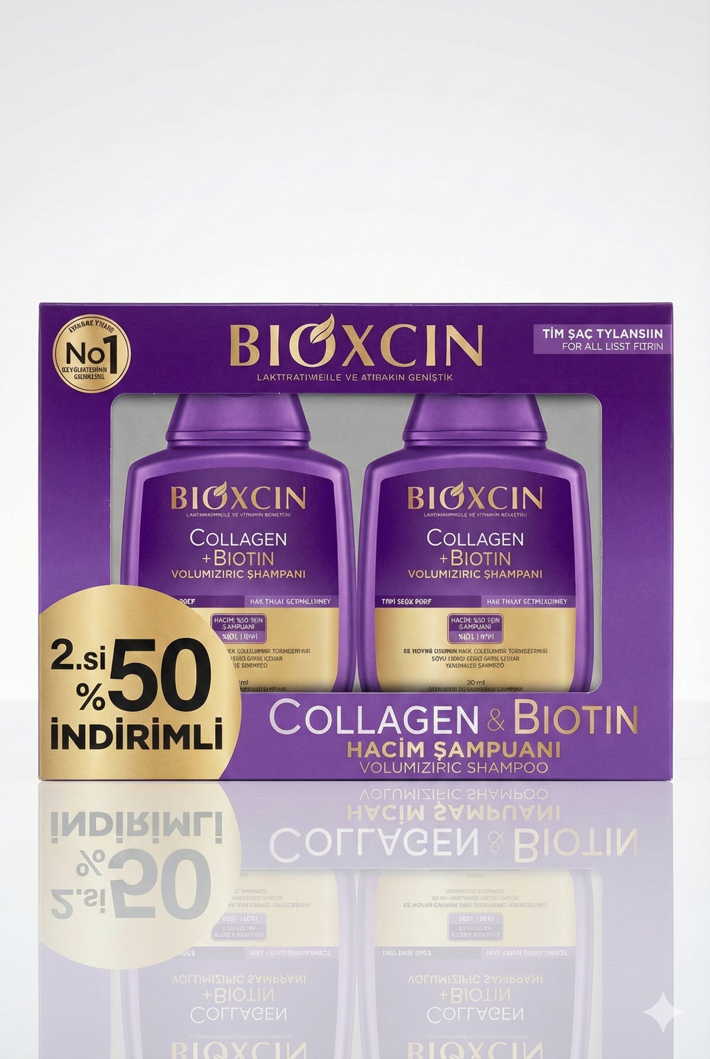Bioxcin Collagen & Biotin Şampuan Seti (2. Ürün %50 İndirimli Özel Kutu)