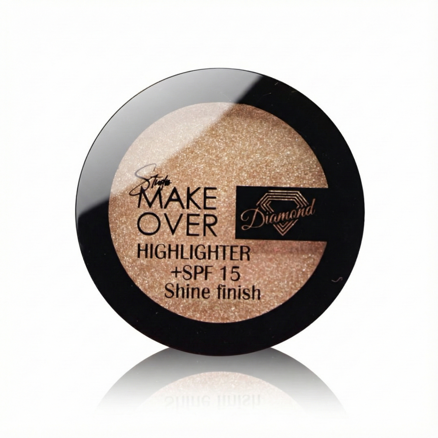Make Over Diamond Highlighter - SPF 15 Korumalı Elmas Işıltısı (Şampanya Altın) - Shine Finish