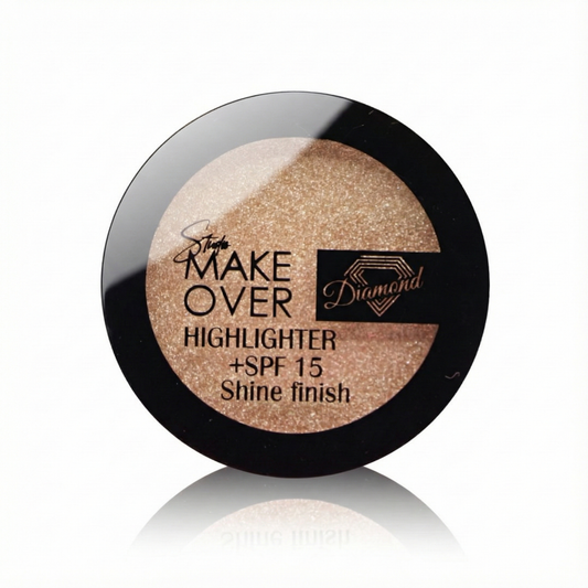 Make Over Diamond Highlighter - SPF 15 Korumalı Elmas Işıltısı (Şampanya Altın) - Shine Finish