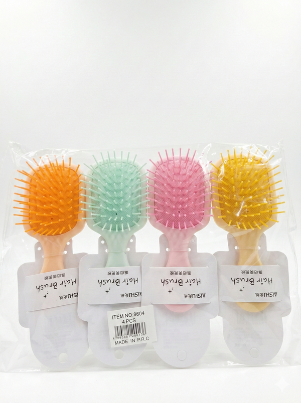 4'lü Renkli Saç Fırçası Seti
