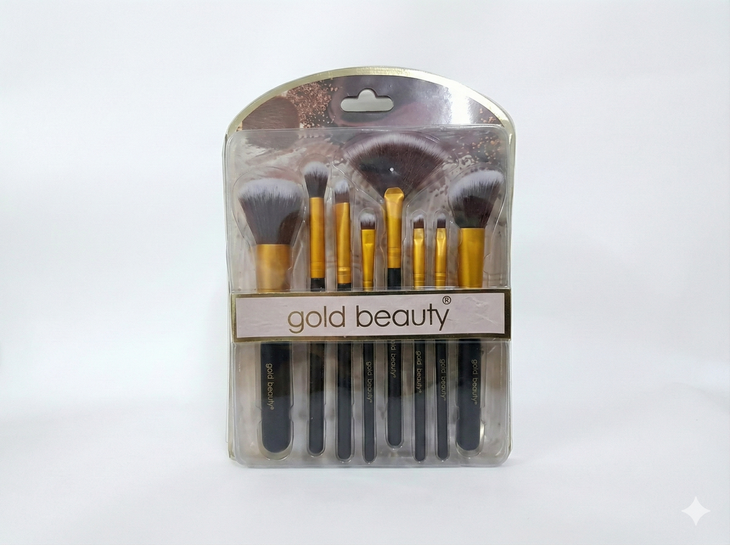 Gold Beauty Lüks 7 Parça Profesyonel Makyaj Fırça Seti (Yüz ve Göz İçin Tam Set)