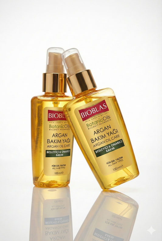 Bioblas Argan Bakım Yağı - Besleyici & Onarıcı | 2'li Fırsat Paketi (2 x 100 ml) | %100 Argan